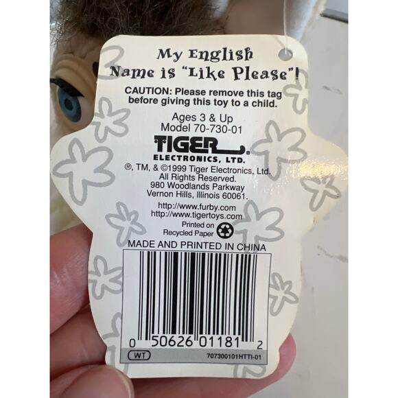 FURBY BUDDIES BEAN BAG PLUSH NON TALKING TOY VINTAGE 1999 TOH LOO DO MOH NWT - Picture 6 of 10